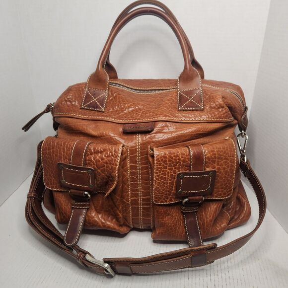Borlino Handbags - Borlino Milano Buffalo Leather Duffle Bag Weekender w Strap OOAK MTO Italy Terra